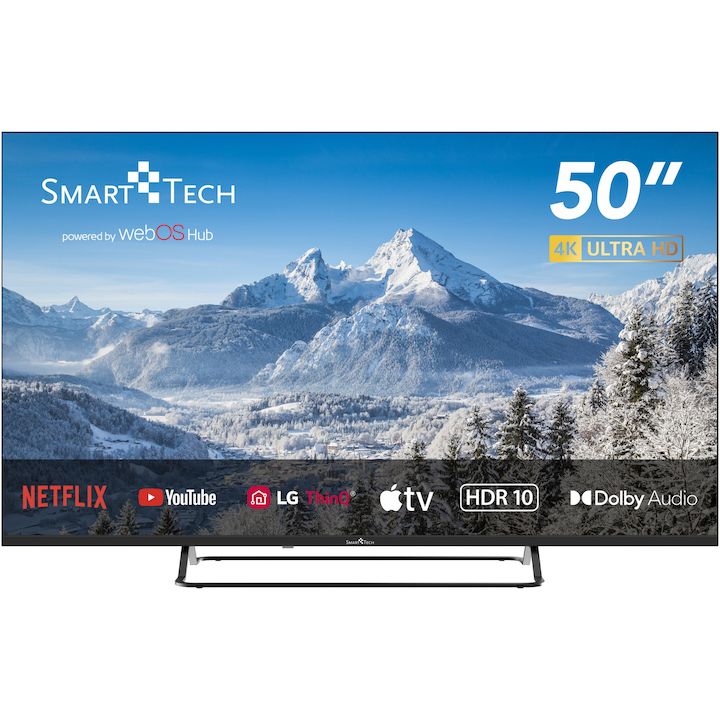 SMARTTEC (50AU10) 127CM 4K UHD SMART ANDROID LED TV ! AKCIÓ!, SMARTTEC 50