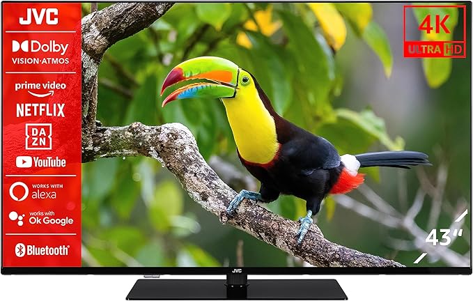 JVC  LT-43VF5355   108CM 4K UHS WIFI SMART LED TV ! AKCIÓ, JVC  LT-43VF5355