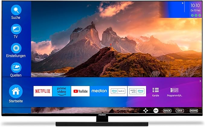 MEDION X15524  140CM 4K Q-LED SMART  LED TV ! AKCIÓ! , MEDION X15524