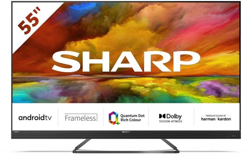 SHARP 140CM 4K QLED SMART PRÉMIUM ! AKCIÓ, 55EQ3EA