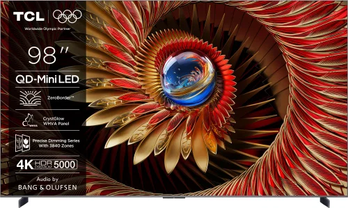 TCL  98Q8C    249CM 4K MINILED QD  144HZ CSÚCSMODELL! AKCIÓ, TCL  98Q8C